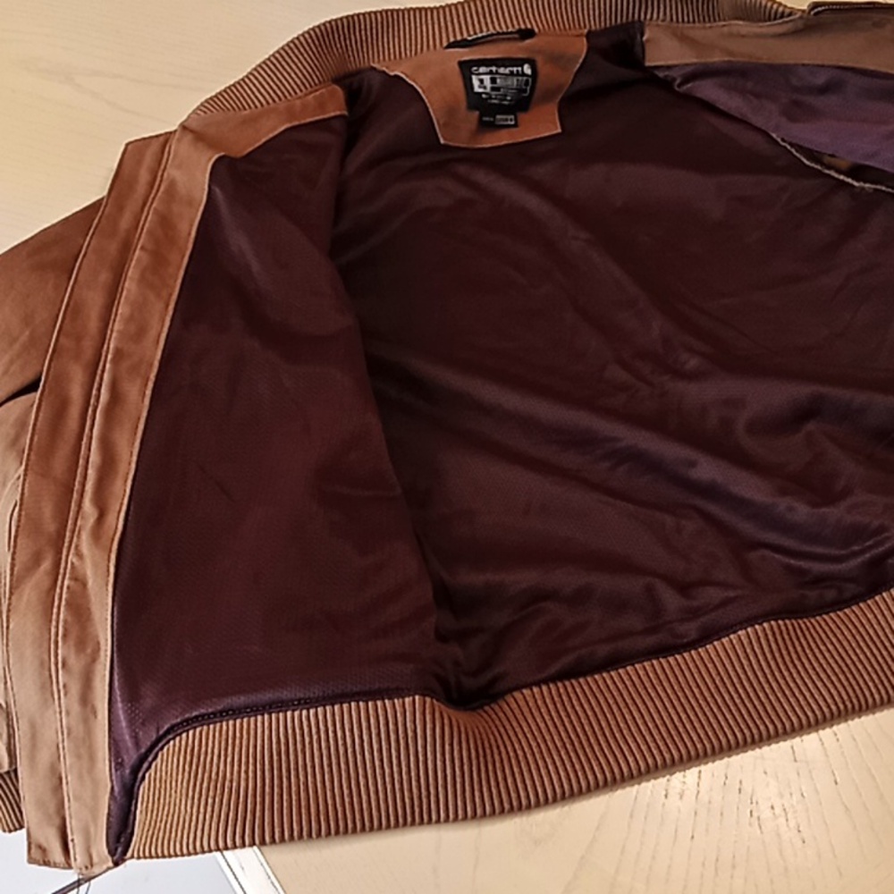 Carhartt Men's Tan Jacket. Rugged Flex. Relaxed Fit. Medium (8-10). NWOT. - Picture 9 of 16
